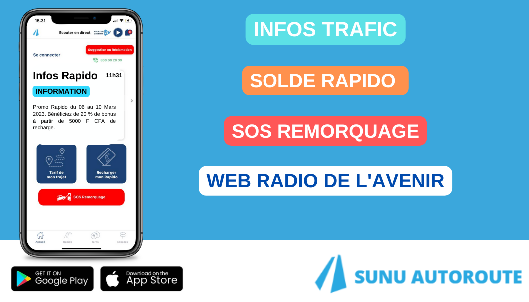 Sunu Autoroute – l’application mobile de l’Autoroute de l’Avenir