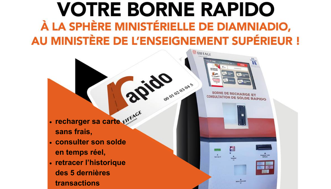 Mise en service de la 1ere borne digitale rapido