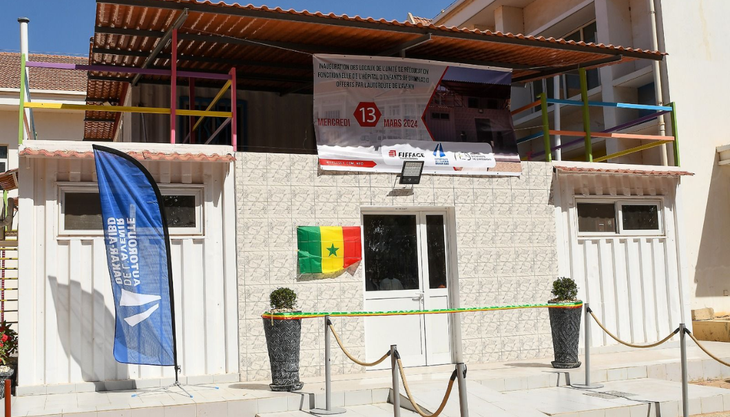 Inauguration de l’unité de rééducation fonctionnelle offerts à l’hôpital d’enfants de Diamniadio
